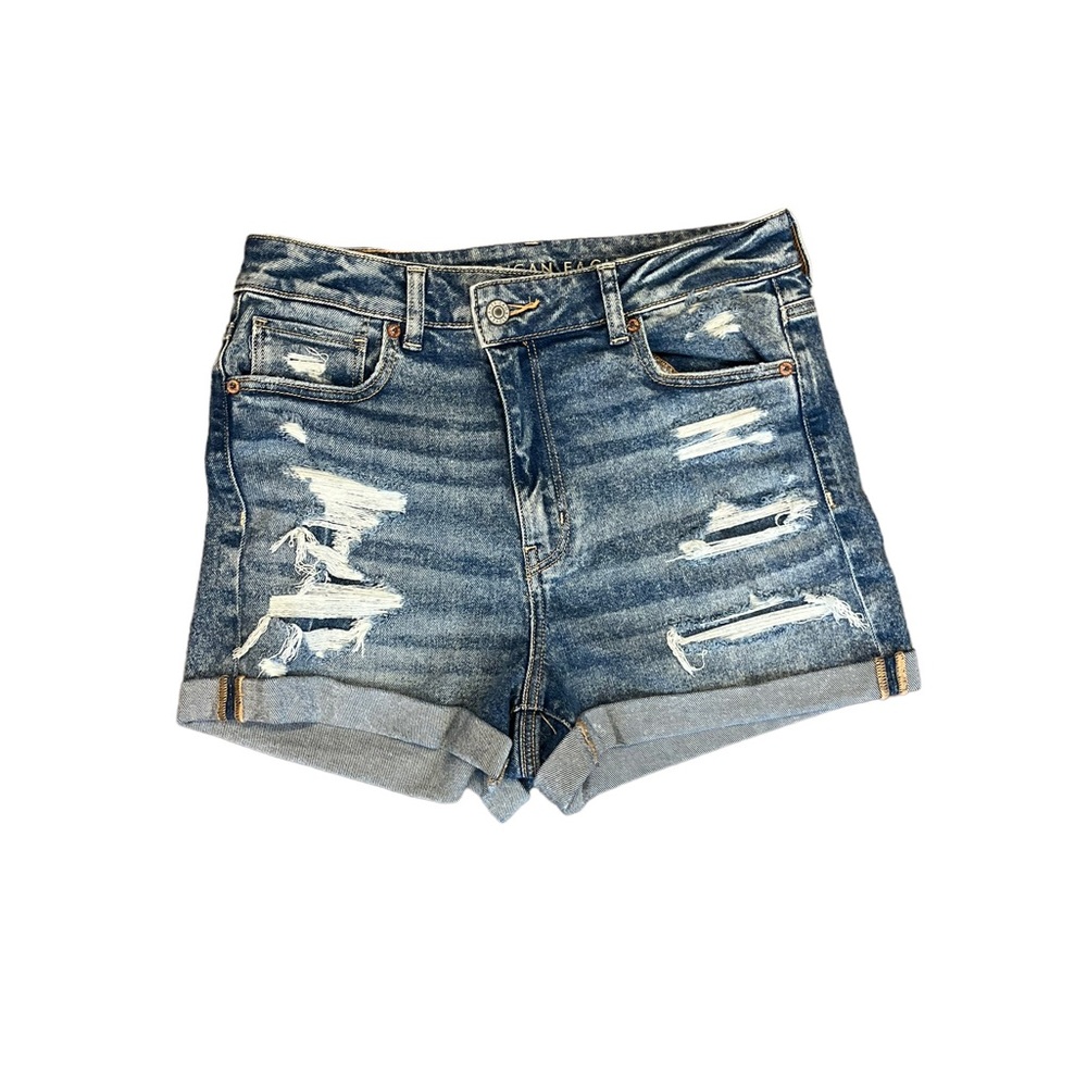 American Eagle Mom Distressed Jean Shorts